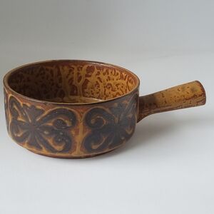 Vintage Ceramic Handled Soup Chili Bowl Made in Japan